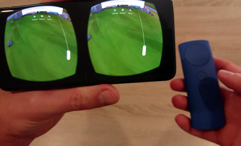 VR con un telefono cellulare - Telecomando VR