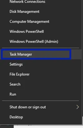 Avvia Task Manager di Windows | Problemi di prestazioni con Steam VR e Meta Quest Link